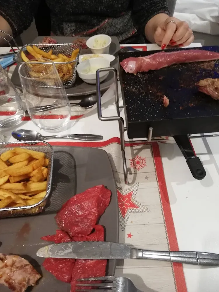 Viande Cuisson Sur Pierre